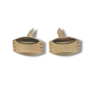 Vintage Gold Tone Cufflinks Classic Retro Mens Accessories Cuff Links